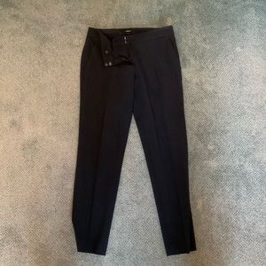 Theory Navy Wool Trousers